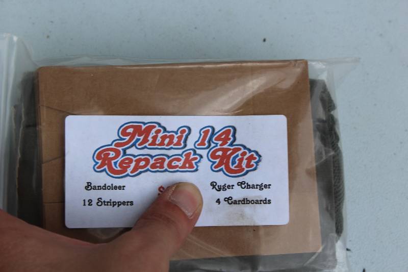 Mini 14 Re-Pack Kit 12 Strippers 4 Cardboards Ruger Charger Bandoleer.