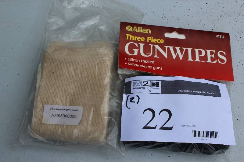 Lot of (2) Including Three-Piece Gunwipes Gun Wipes.