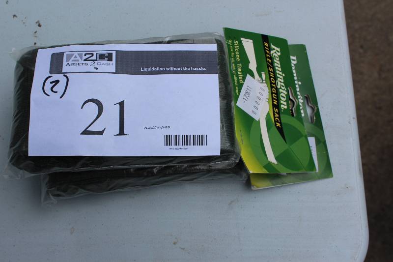 Lot of (2) Remington RifleShotgun Sacks (Gun Sleeve) Silicone Treated.