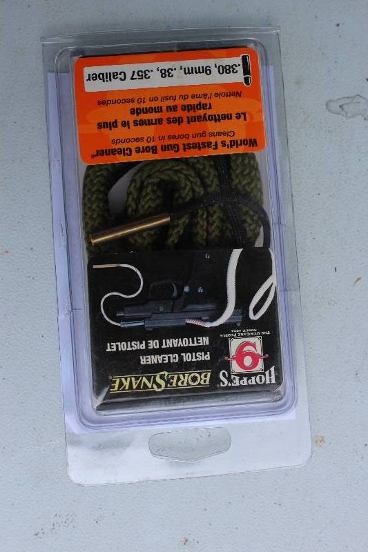 Bore Snake Pistol Cleaner .380, 9mm, .38, .357 Cal.