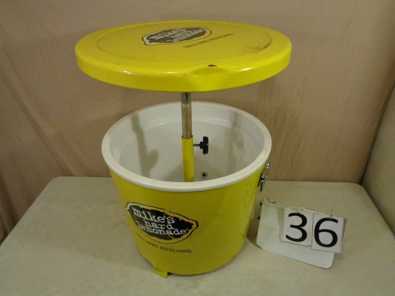 lot 36 image: Mikes Hard Lemonade Cooler  Table