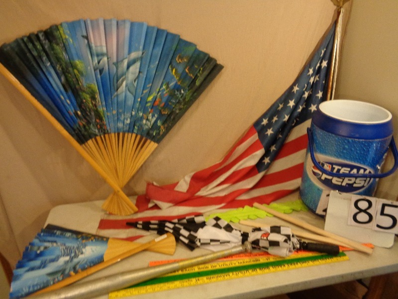 lot 85 image: American Flag, Team Pepsi Cooler,  and More