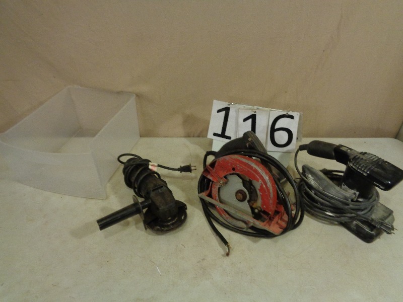 lot 116 image: Sander, Grinder, and Circular Saw