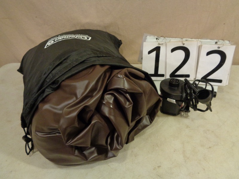 lot 122 image: Queen Double High Air Mattress wih Pump
