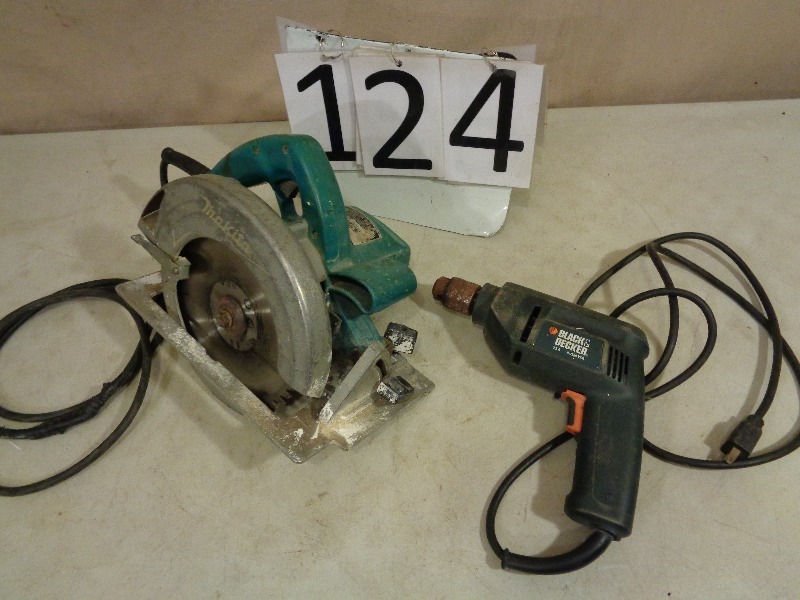 lot 124 image: Circular Saw and Drill