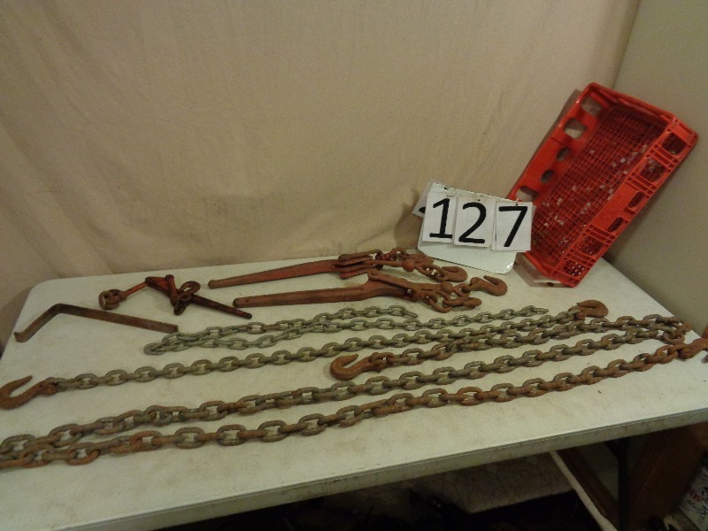 lot 127 image: 3 Chain Binders and Chains