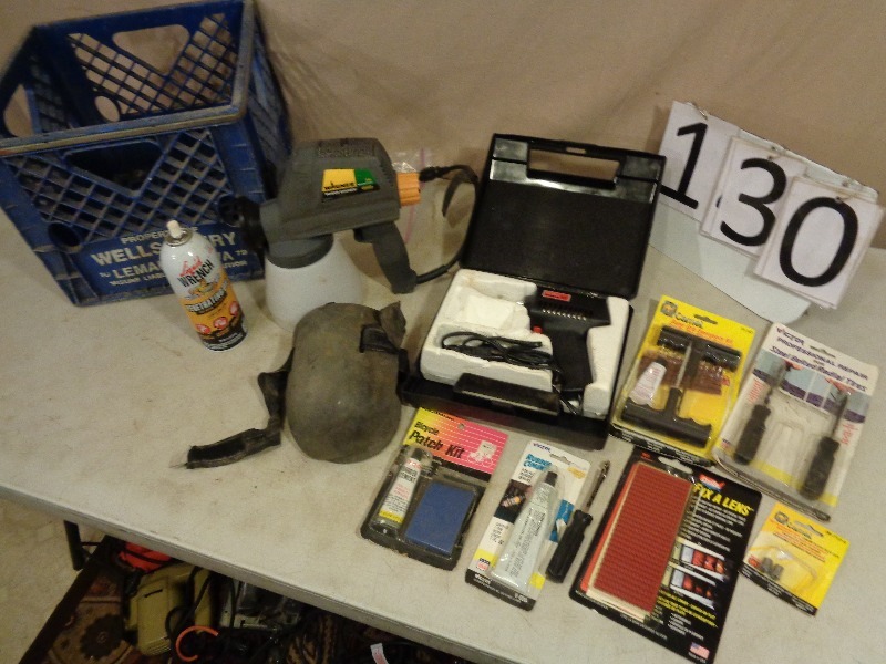 lot 130 image: Soldering Gun, Tire Repair, Wagner Stainer