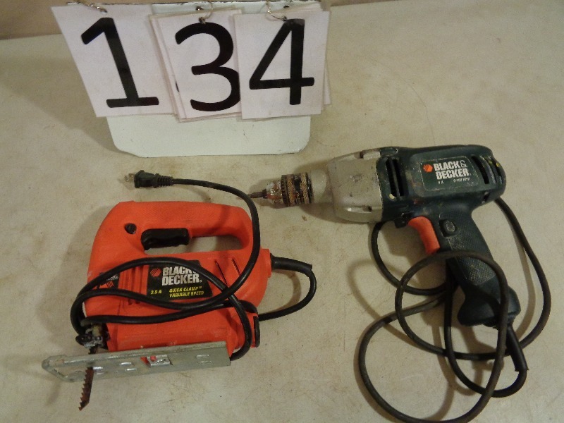 lot 134 image: Drill and Jigsaw