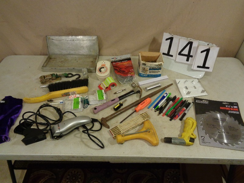 lot 141 image: Tools, Hardware, Hair Clippers, Saw Blade
