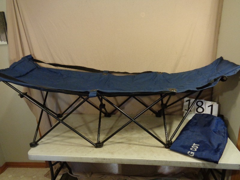 lot 181 image: Folding Cot with Bag