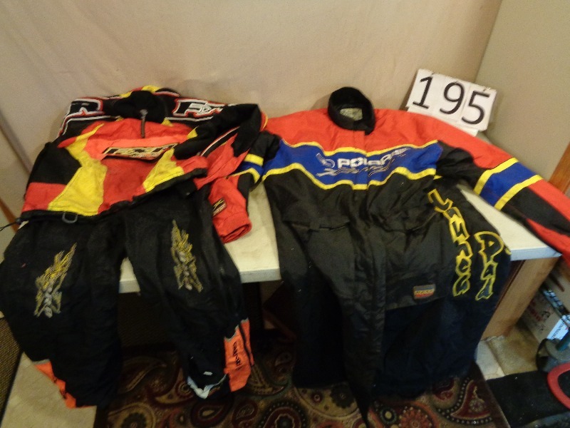 lot 195 image: Snowmobile Race Suit and Coat