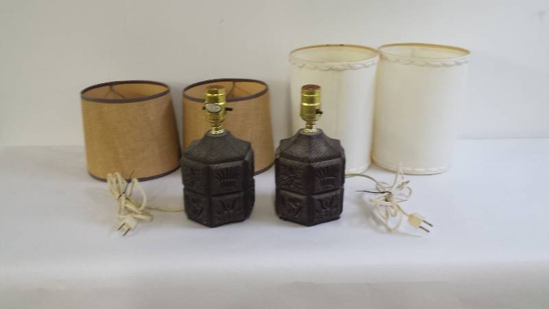 Set of two(2) Small Ceramic Lamps a...