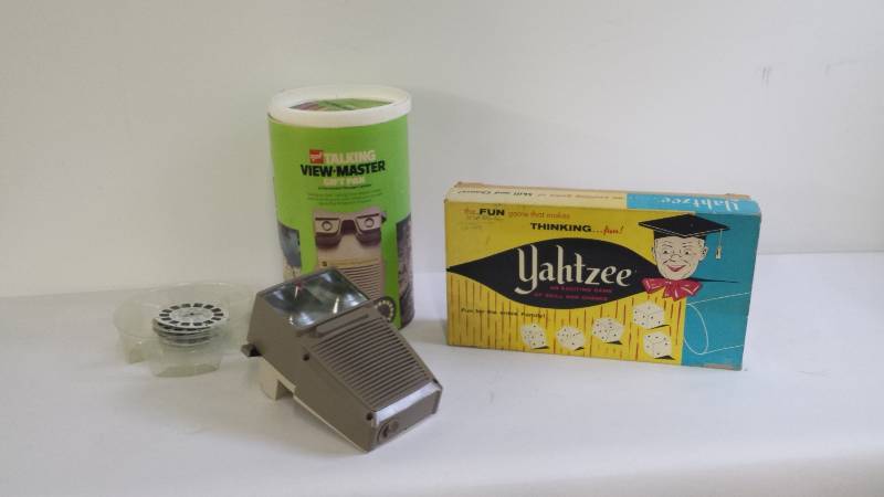 Vintage Yatzee and View Finder...