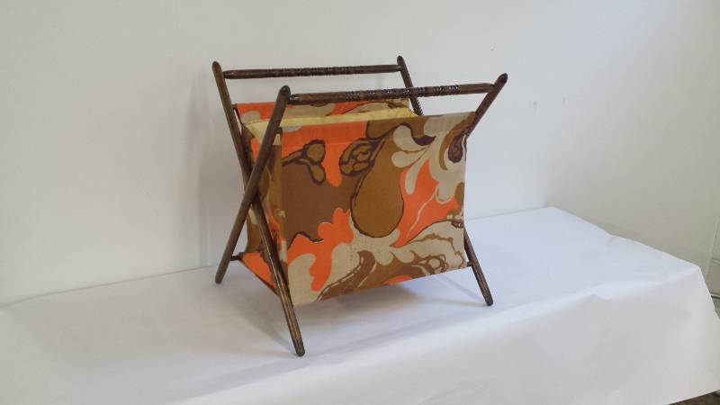 Vintage Orange, Brown and Cream Kni...