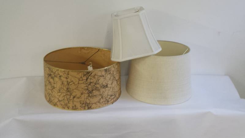 Set of (3) Mid century Lamp Shades...