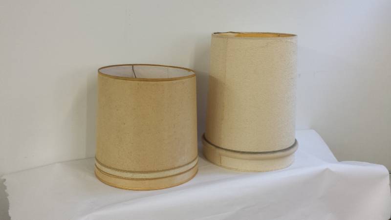 Set of (2) Mid century Lamp Shades...