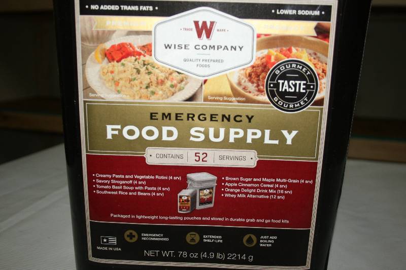 Emergency Food Supply- Wise Co. 52 meals