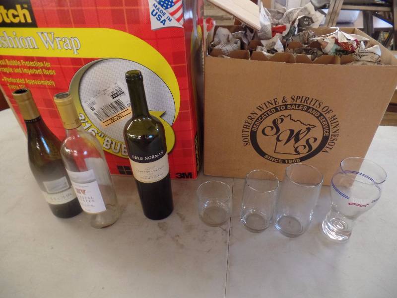 Glasses and Wine Bottles