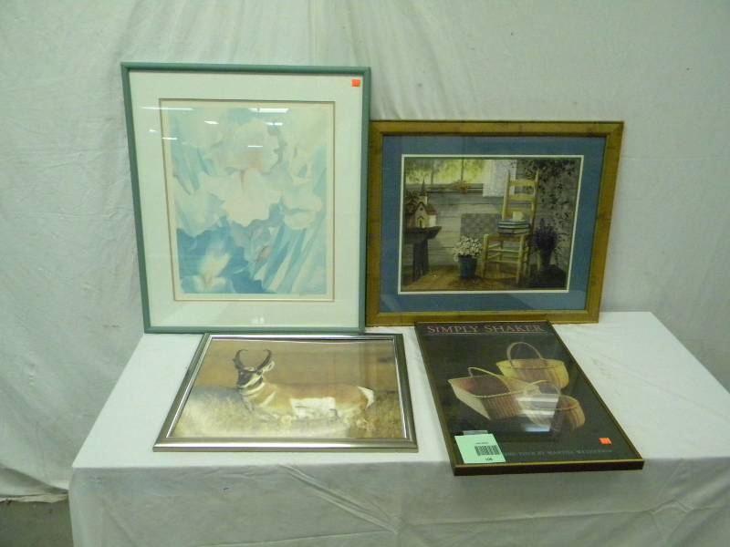 lot 106 image: Picture Frame and Art Lot