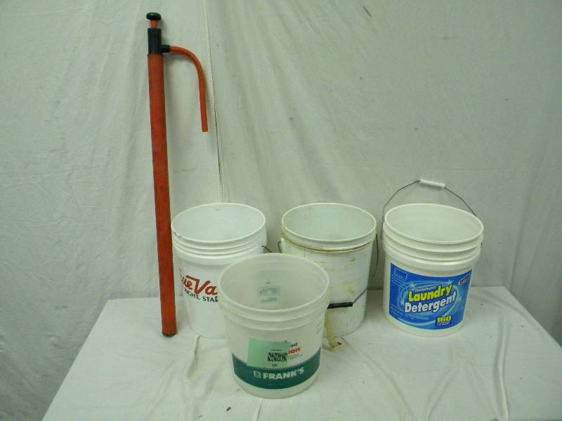 lot 129 image: Buckets and Pump Lot