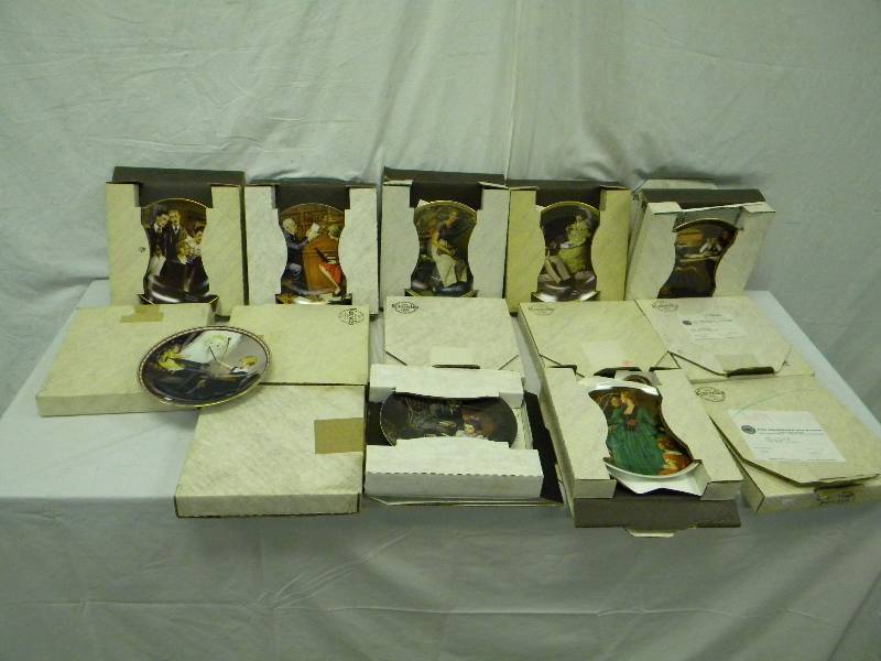 lot 170 image: Norman Rockwell Knowles Plate Collection