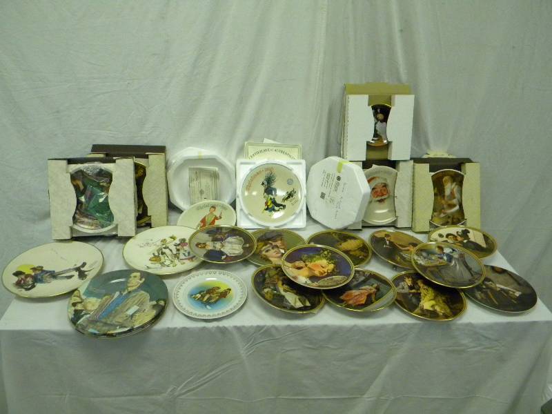 lot 171 image: Norman Rockwell Knowles Plate Collection