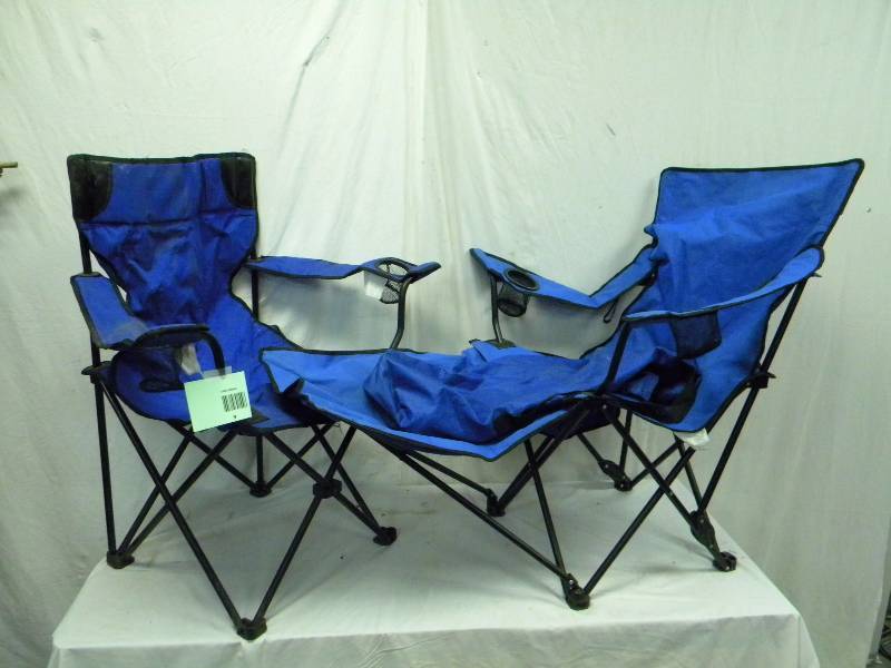 lot 9 image: Two Portable Folding Chairs