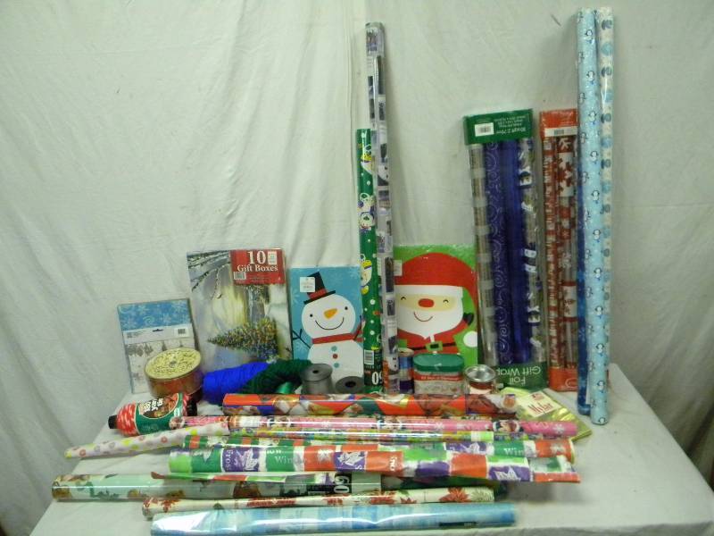 lot 231 image: Large Holiday Gift Wrap Lot