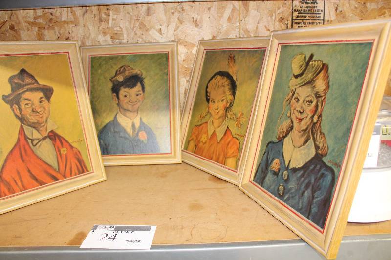 lot 24 image: Lot of (4) Henry Major Prints Including The Philosophers Wife The Gay Pilosopher - Why Worry The Philosophers Offspring The Philosophers Heir.  Extremely rare to find Complete Set