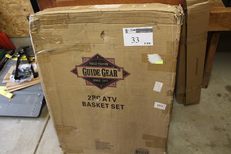 lot 33 image: Guide Gear 2pc. ATV Basket Set.