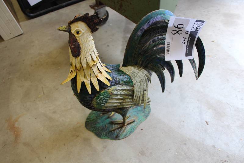 lot 98 image: Decorative Rooster 18 Height.