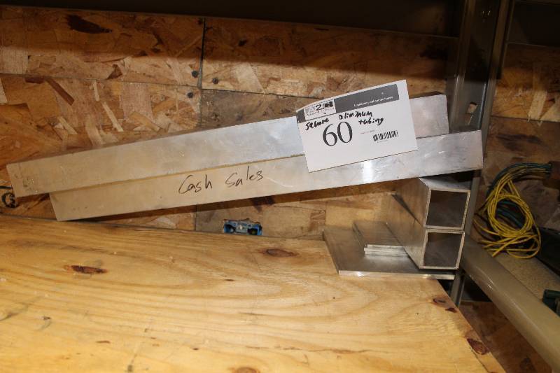 lot 60 image: Square Aluminum Tubing.