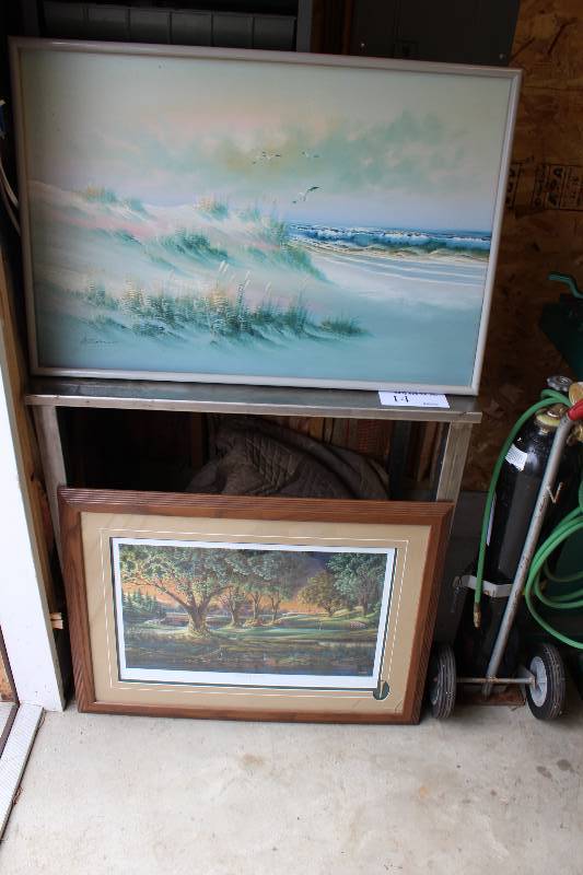 lot 96 image: Lot of (2) Framed Scenic Art Prints.