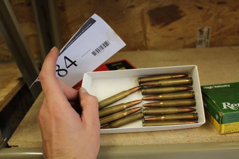 lot 84 image: Box Lot of (2) Remington 30-06 Springfield High Velocity Bullets.
