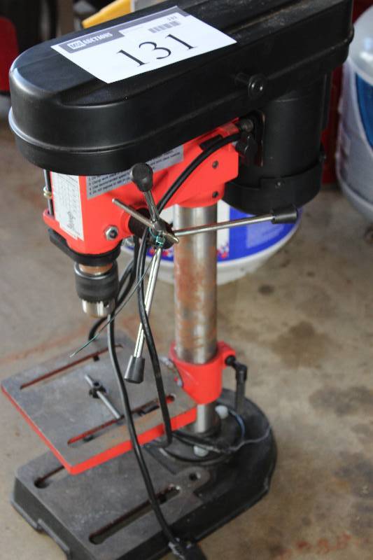 lot 131 image: 5 Speed Mini Drill Press 12 Max Drilling Diameter.