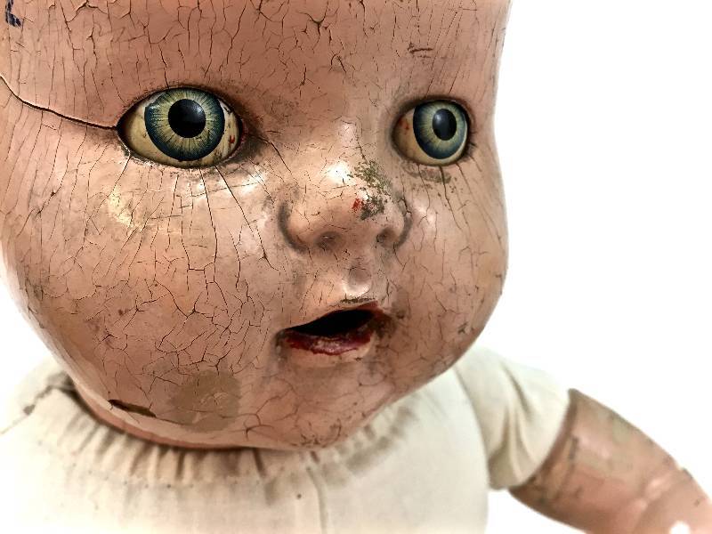 creepy antique doll