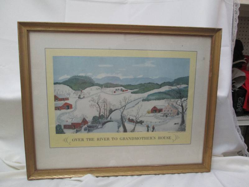 Picture of country side with farm h...