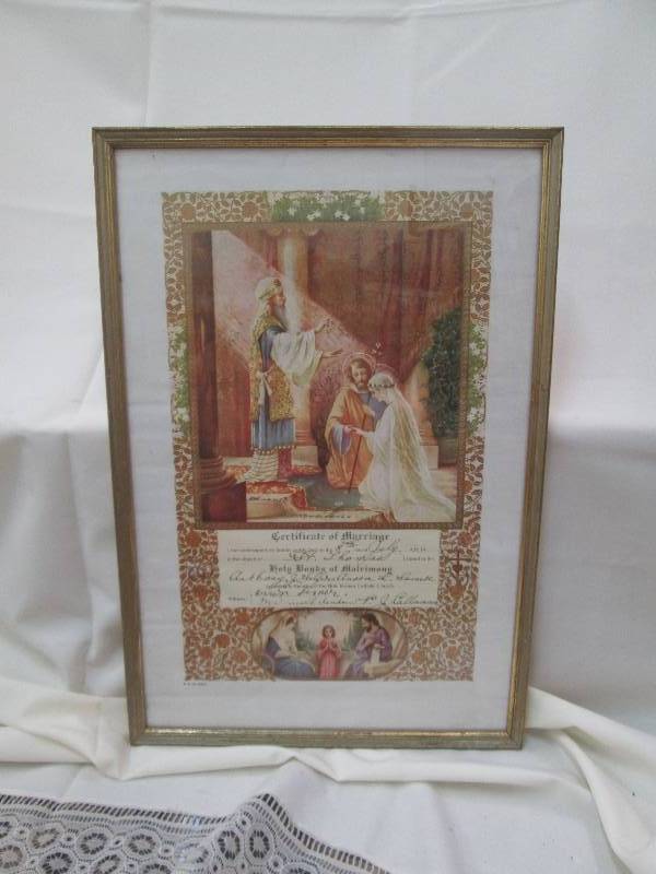 Certificate of Marriage...