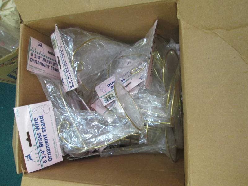 Box of Tripar 6 34 Brass wire Orn...