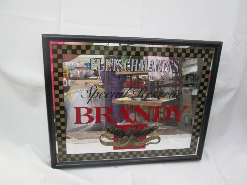 45 Fleischmanns brandy mirror...