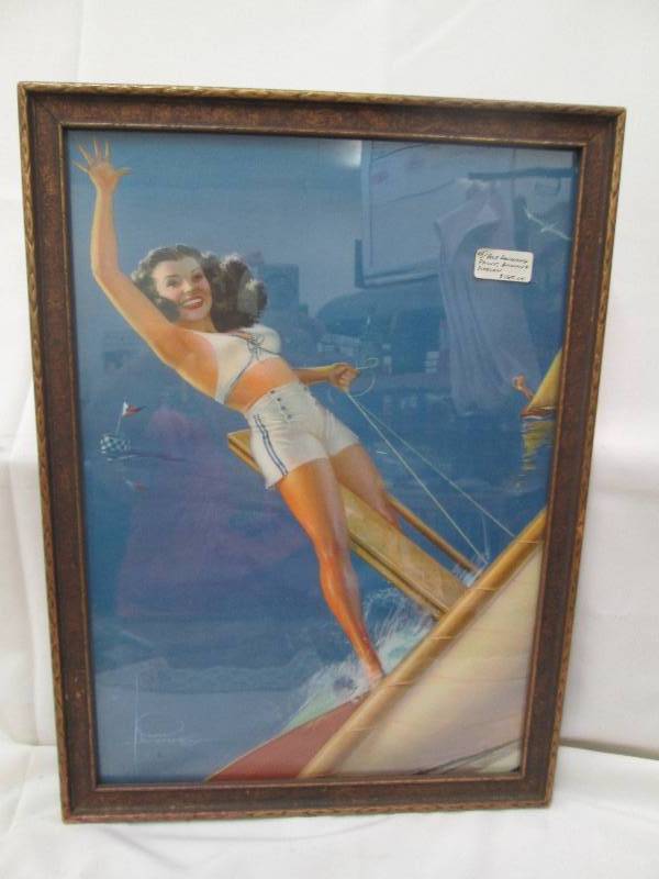 45 rolf Armstrong print brown and b...