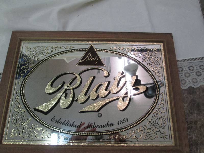 45 Blatz beer mirror...