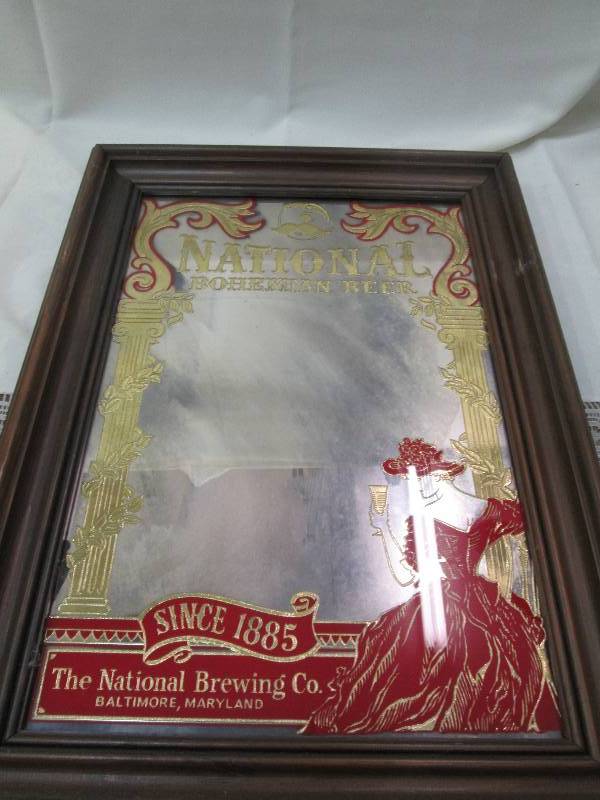 45 National Bohemian beer mirror...