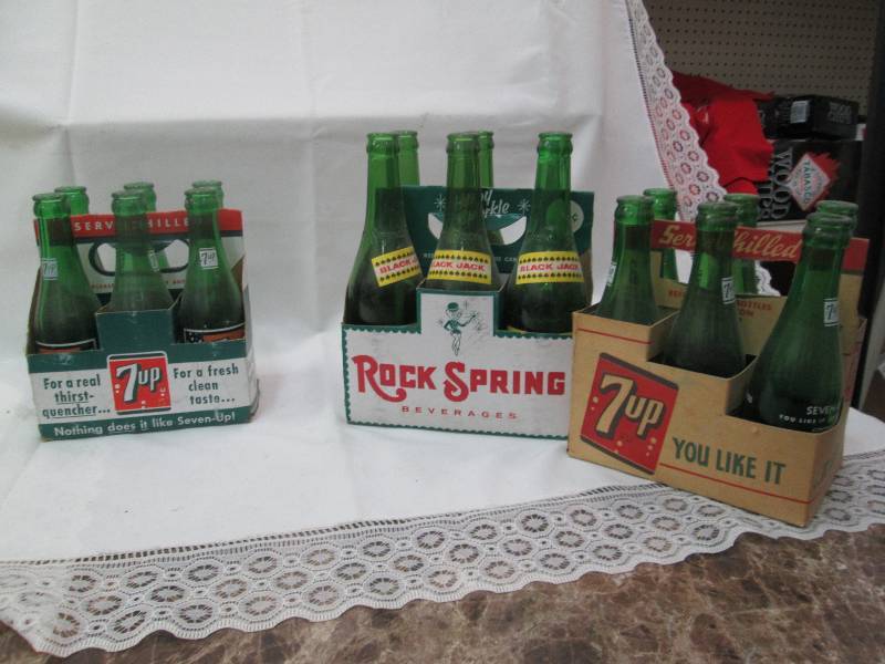 Qty 3 6 pack of old time 7 up and r...