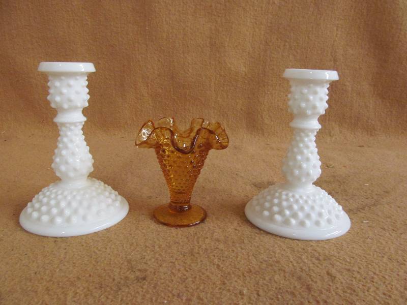 candle holders and vase