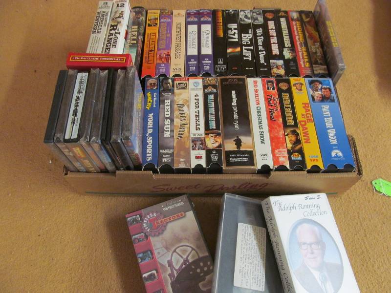 tapes and dvds