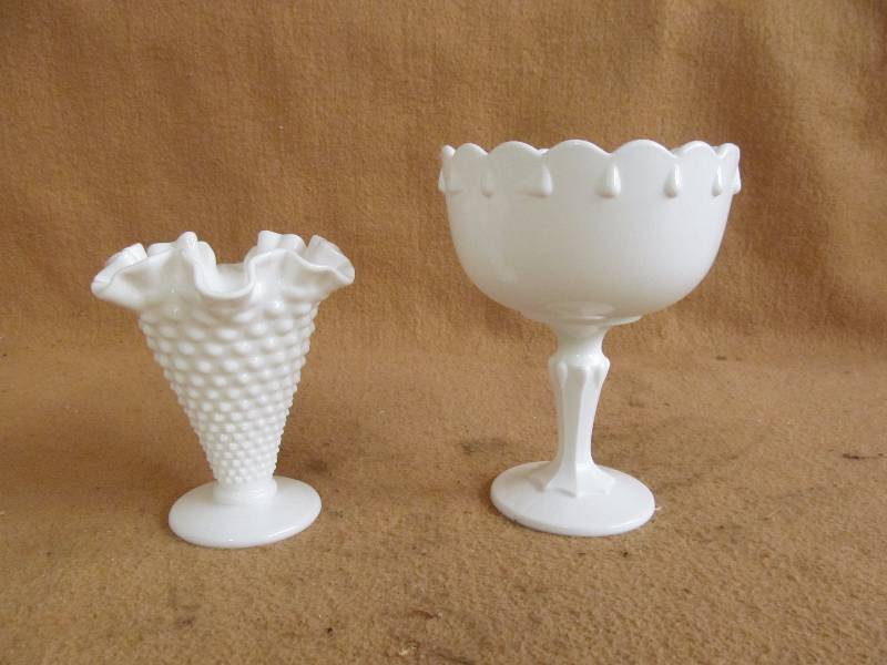 vase and candy dish