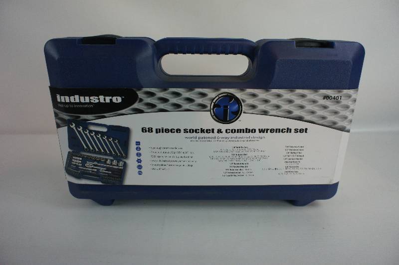 INDUSTRO TOOLS  68 pc. Combo 14 & 12 DRIVE SAE & METRIC SOCKET SET