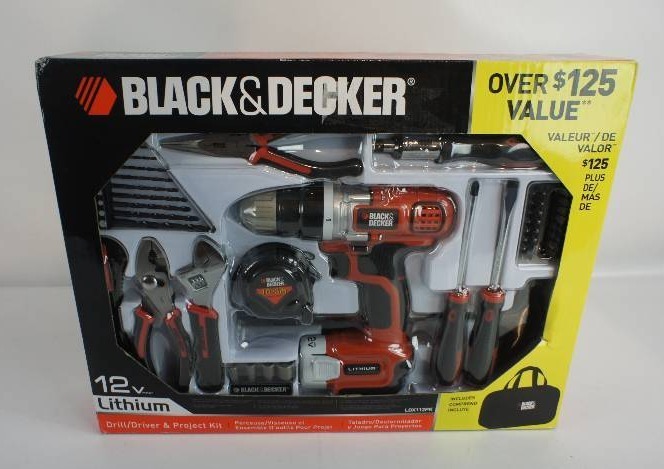 Black & Decker 12-Volt MAX Lithium-Ion Drill and Project Kit