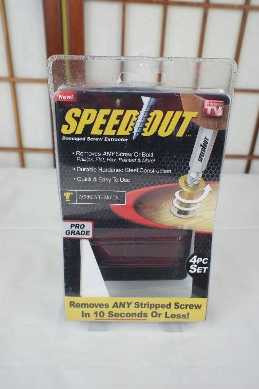 SpeedOut Damaged Screw Extractor & Bolt Extractor Set